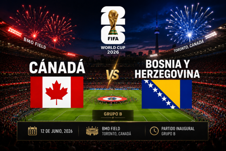 Canadá y Bosnia abren el Grupo B del Mundial 2026